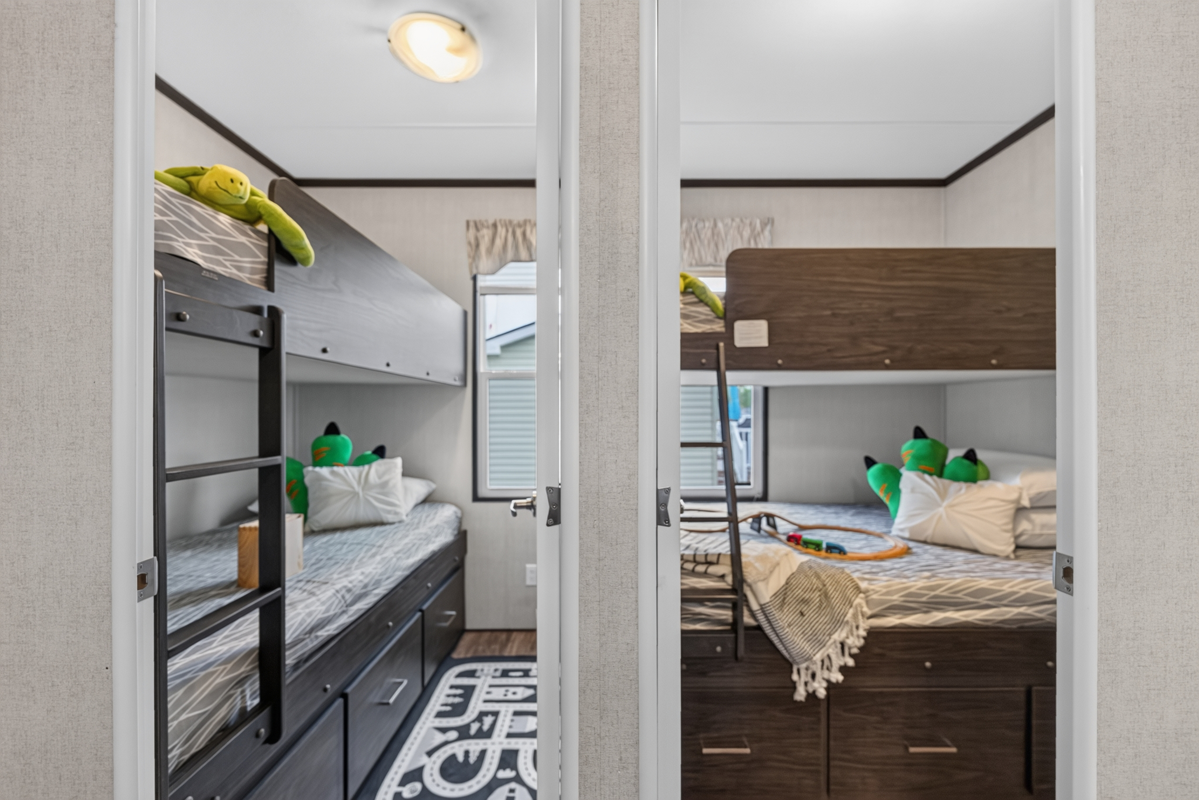 Both bunk rooms at 510 Grapevine Drive