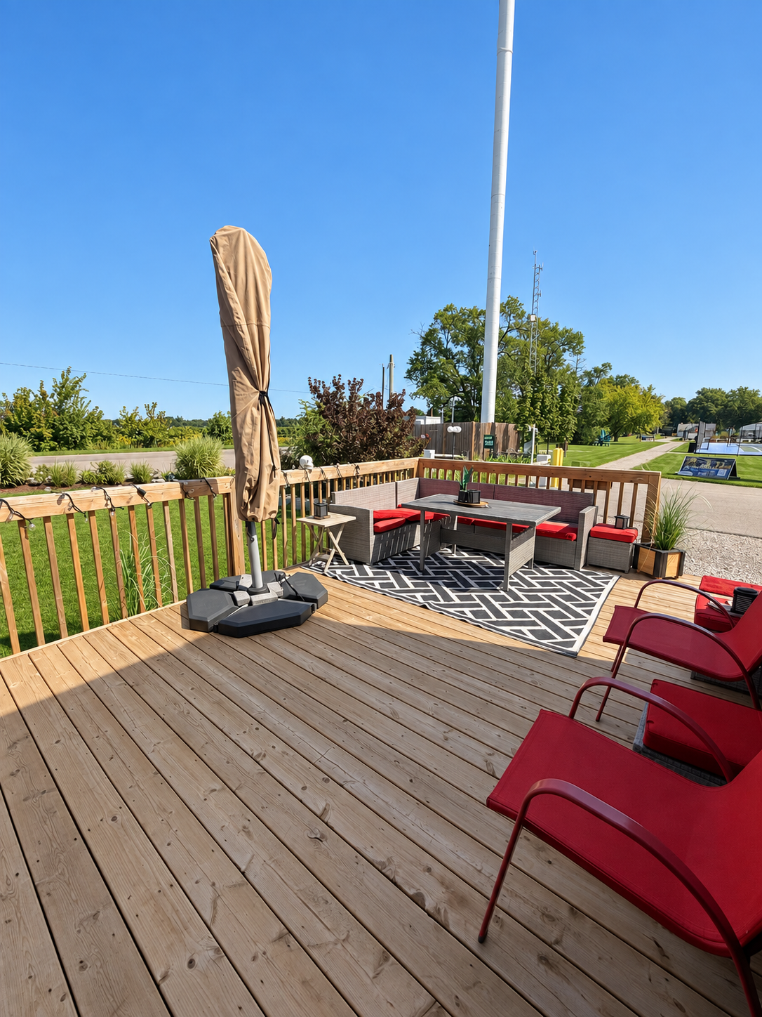 Deck seating, second view
