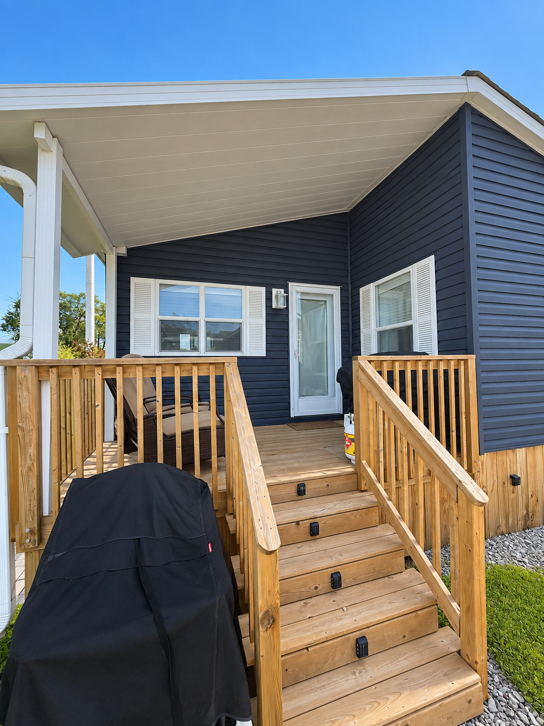 Front entrance and steps