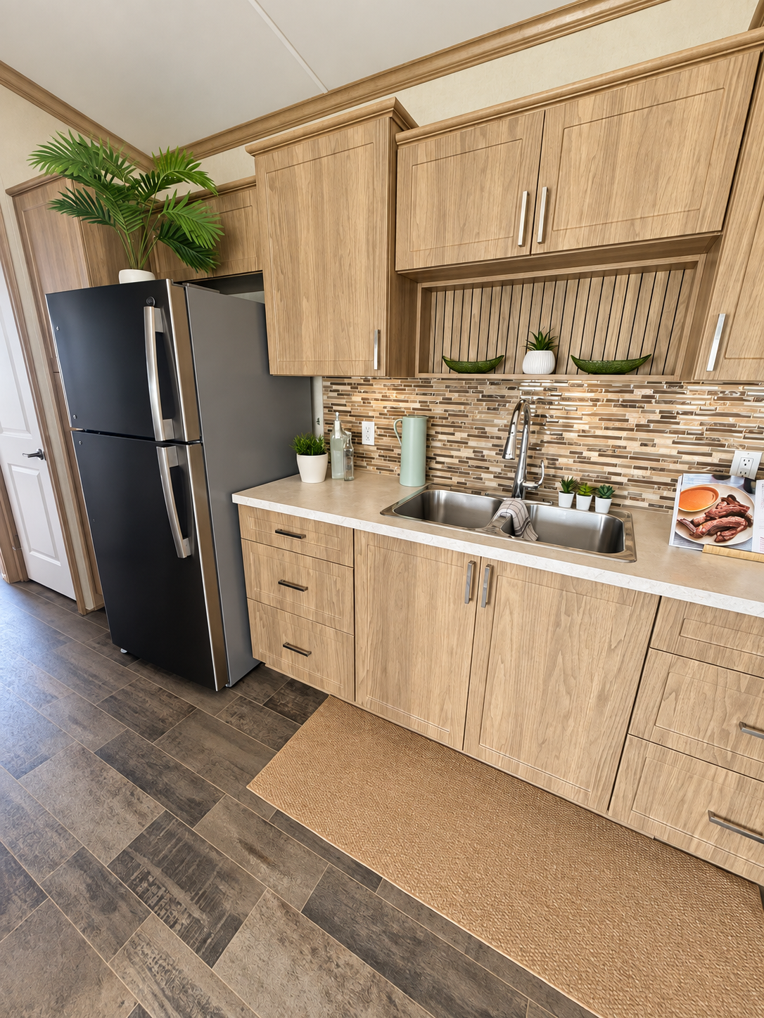 Kitchen sink and counter